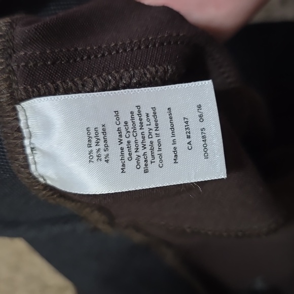 Talbots Chocolate Brown Leggings - Picture 8 of 8